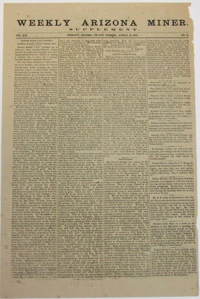 WEEKLY ARIZONA MINER. SUPPLEMENT