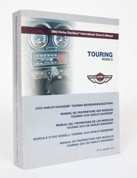 image of 2003 Harley-Davidson International Owner's Manual: Touring Models