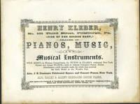 Henry Kleber, Pianos, Music, Instruments Pittsburgh advertising with Constantinople from Above Scutari print