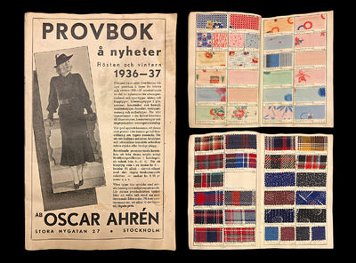 AB Oscar Ahrén. Provbok å nyheter. Hösten och…