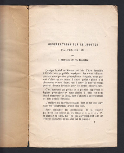 Observations sur le Jupiter faites en 1874.