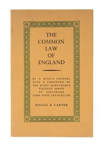 The Common Law of England: Broadcast Talks by a King's Counsel, with.