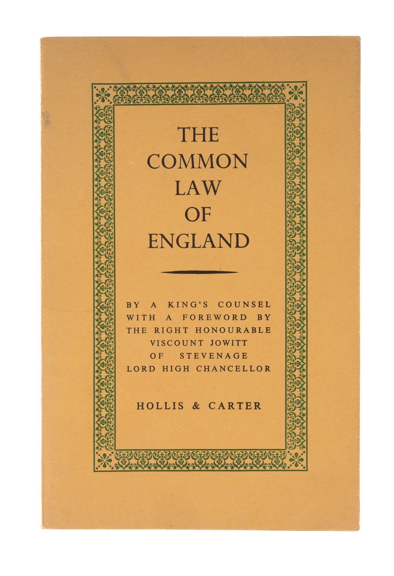 The Common Law of England: Broadcast Talks by a Ki