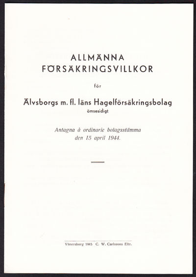 Allmänna försäkringsvillkor för Älvsborgs m.fl.…