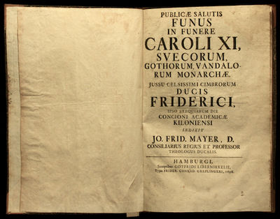 Publicæ salutis funus in funere Caroli XI,…