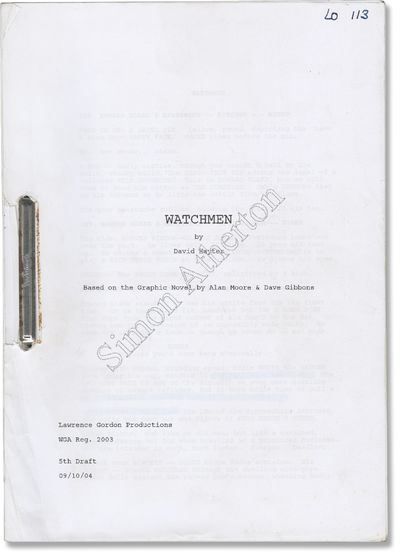 Watchmen (Original screenplay for the 2009 film)