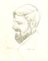 Original Pencil Drawing Portrait of D.H. Lawrence