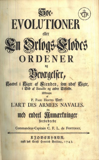 Søe-Evolutioner eller En Orlogs-Flodes Ordener og…