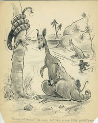 image of "He may not amount to much, but he's a nice little pocket piece", cartoon