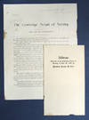 The CAMBRIDGE SCHOOL Of NURSING. Circular and Address