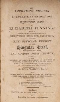 The Important Results of an Elaborate Investigation into the..