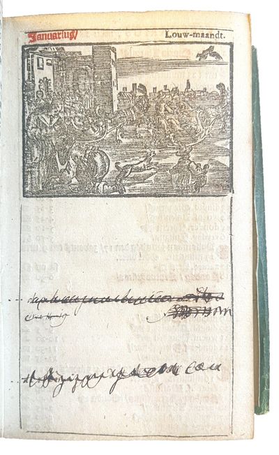 D'erven Stichters comptoir almanach, op't Iaar onses Heeren Jesu Christi, 1753