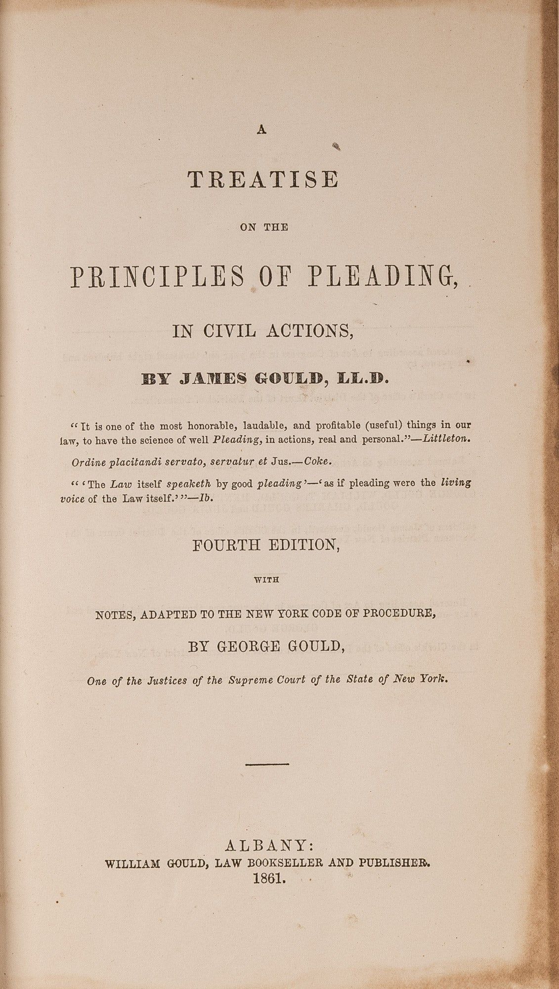 A Treatise on the Principles of Pleading in Civil