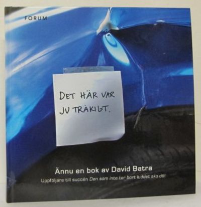 Det här var ju tråkigt. Ännu en bok av David…