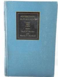 Advertising Management Text and Cases de Borden, Neil H. / Martin V. Marshall - 1959