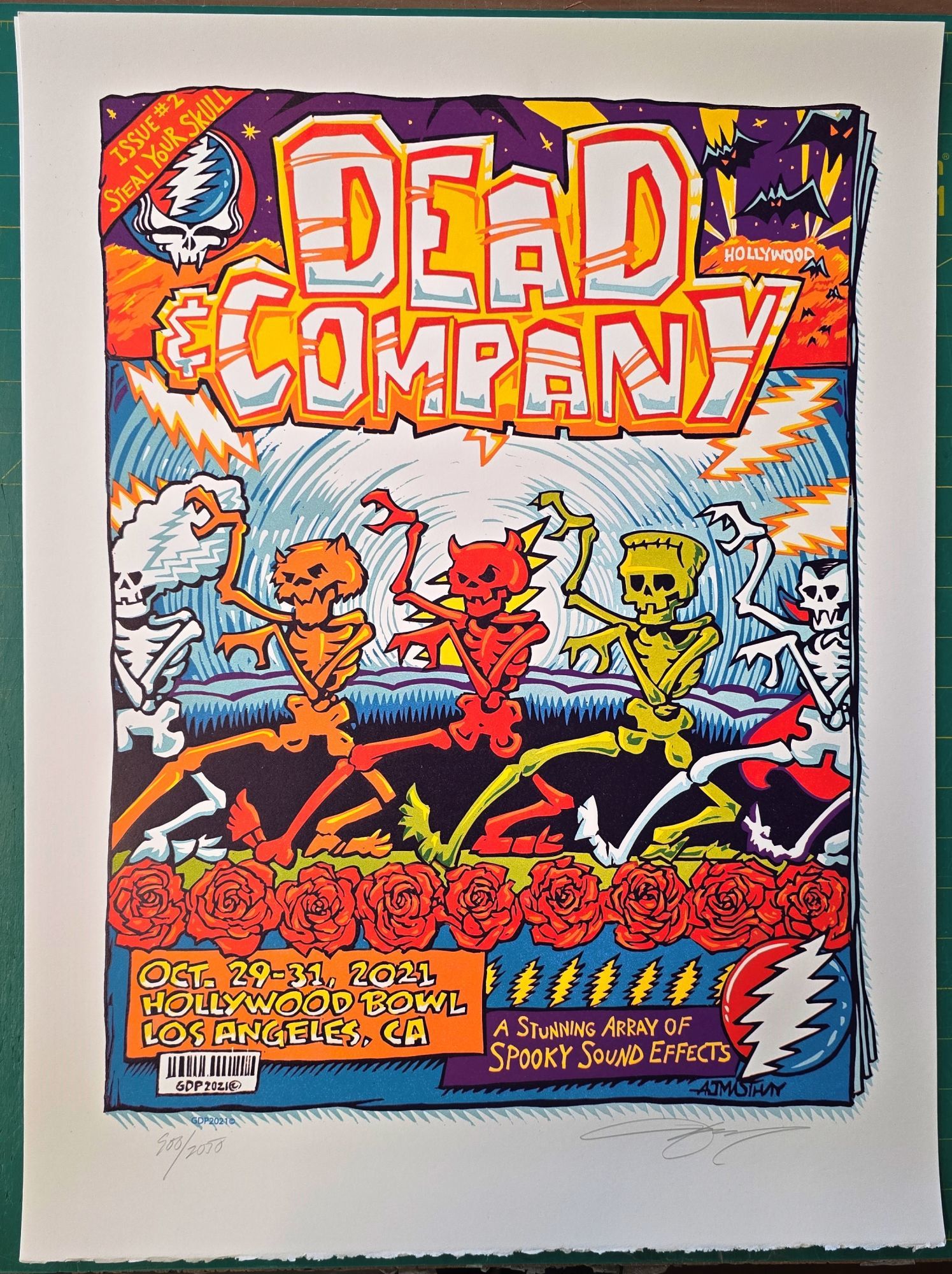 Dead and Company - 2021 - Tour Poster - Los Angele