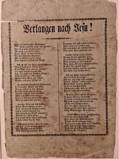 Verlangen nach Jesu! Wo ist Jesus mein Verlangen