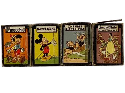 Partial Set of Walt Disney Themed Playing Cards: Pinocchio; Mickey Mouse; The Three Little Pigs; Snow White and the Seven Dwarfs (Vols. 2, 3, 5, 6) (Russell's Popular Games) (Mickey Mouse Library of Card Games 'A Bus Load of Fun' Set)