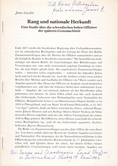 Rang und nationale Herkunft. Eine Studie über die…