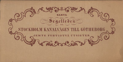 KARTA ÖFVER SEGELLEDEN FRÅN STOCKHOLM KANALVÄGEN…