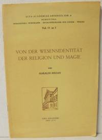 Von der Wesensidentität der Religion un Magie.