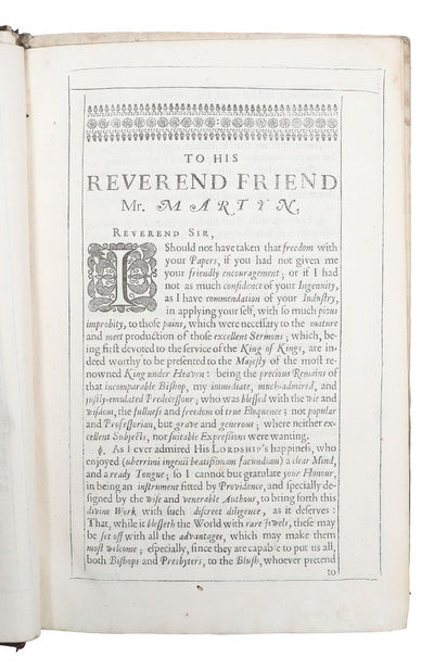 Fourty sermons by the right reverend father in God, Ralph Brownrig, late Lord Bishop of Exceter. Published by William Martyn, M.A. preacher at the Rolls. (Second volume with seperate title-page:) Twenty five sermons The second volume. (photo 3)