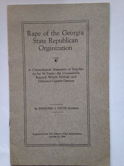 Publisher's original stapled gray wrappers with black upper panel lettering within black decorative ...