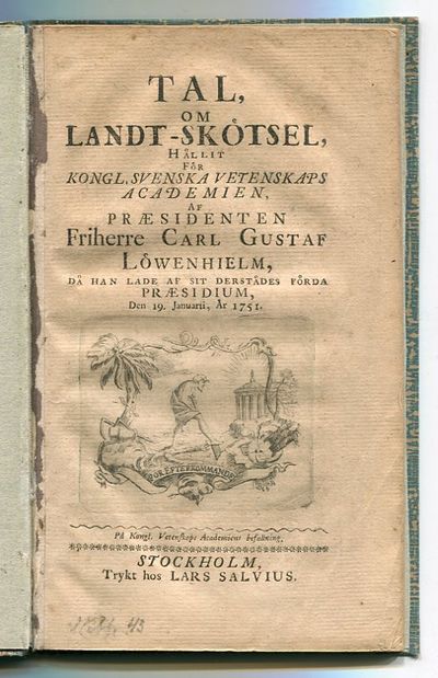 Tal om landt-skötsel, hållit för kongl. svenska…