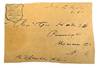 Center portion of front side of envelope with badge-shaped blue stamp in upper left corner ("Public Document. Report of the Committee on the Conduct of the War. Fort Pillow. 1864. Senate U.S. "). Addressed to Rev. Geo Hale DD Pennington Mercer Co. N. J B. (?) Ohio. Faint vertical crease in center. Hale, 1812-1888,, who graduated from Williams College in 1831 and later from Princeton Theological Seminary