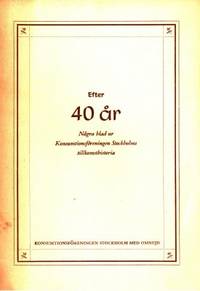 Efter 40 år. Några blad ur Konsumtionsföreningen…