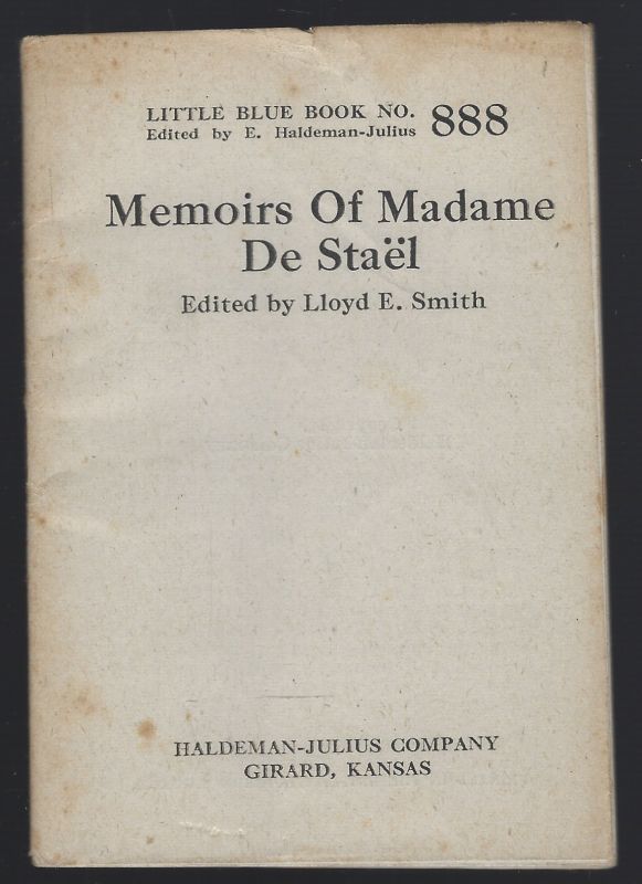 MEMOIRS OF MADAME DE STAEL