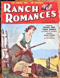 image of Bullet Range. Serial in Ranch Romances Volume 190 Number 1, February 11, 1955.