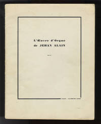 L'Oeuvre d'Orgue de Jehan Alain ... Tome II