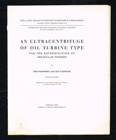 An ultracentrifuge of oil turbine type for the…