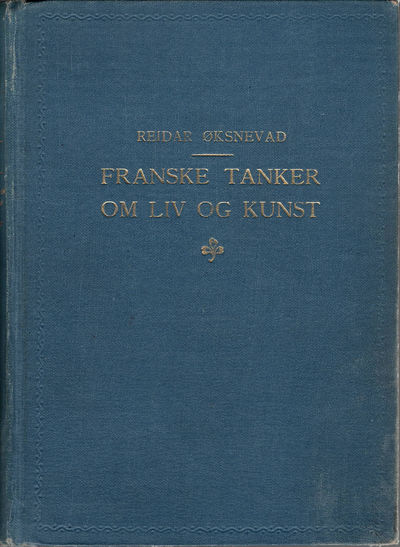 Franske tanker om liv og kunst. En antologi.