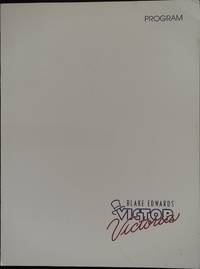 Victor/ Victoria Screening Program 1982 Blake Edwards & Julie Andrews, rare!