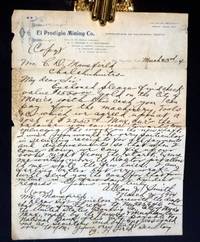 El Prodigio Mining Co., March 23, 1904 Autographed Document Signed with Carbon Copy [Spanish...