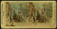 image of "Ja ka nahnami, Sioux Chief". Native American stereoview card