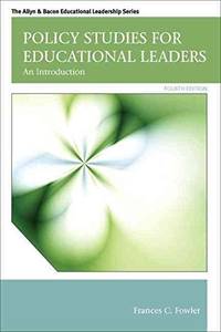 Policy Studies for Educational Leaders by Frances C. Fowler - Mar 2012