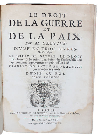 Le Droit de la Guerre et de la Paix. Divisé en…