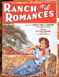 image of Badge for a Drifter. Short Story in Ranch Romances Volume 185 Number 3, June 4, 1954.
