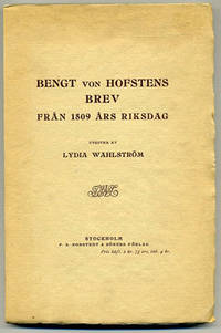 Brev från 1809 års riksdag. Utgivna med inledning…