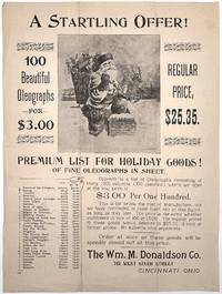 A STARTLING OFFER!" -- Advertising Oleographs in Wholesale