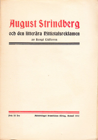 August Strindberg och den litterära…