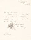 Woman on a Subway Sketch in a Letter