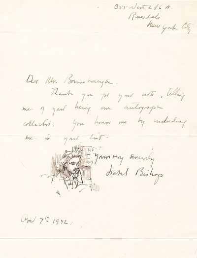 Woman on a Subway Sketch in a Letter