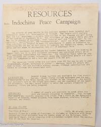 Resources Indochina peace campaign [handbill]