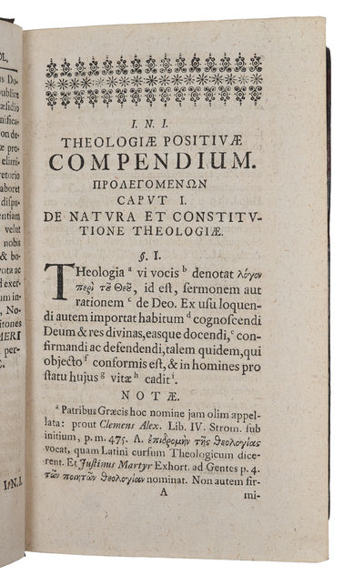 Compendium Theologiae Positivae, Adiectis Notis Amplioribus, Quibus Doctrina Orthodoxa Ad Paideian Academicam Explicatur. (photo 3)