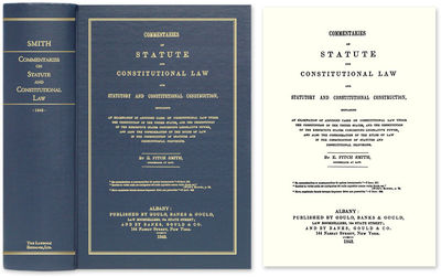 Commentaries on Statute and Constitutional Law and Statutory and..