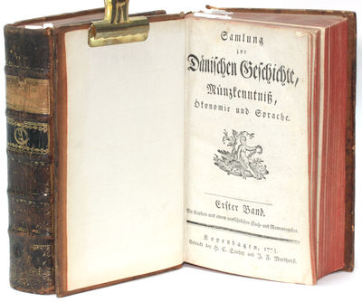 Samlung zur Dänischen Geschichte, Münzkenntnis, Oekonomie und Sprache. 2 bind, hvert i fire deler. (photo 3)